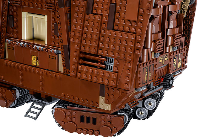 Les éléments amovibles du toit du Sandcrawler