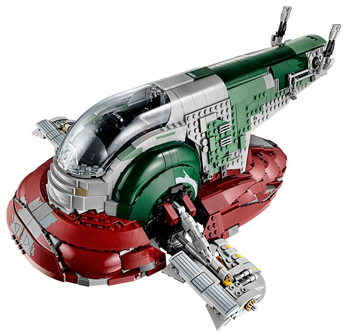 Vue de dessus du set UCS 75060 Slave I