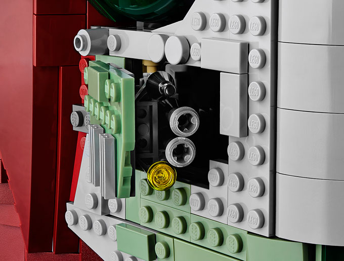 Détails de la trappe d'armement droite du Slave 1 Ultimate Collector Series LEGO