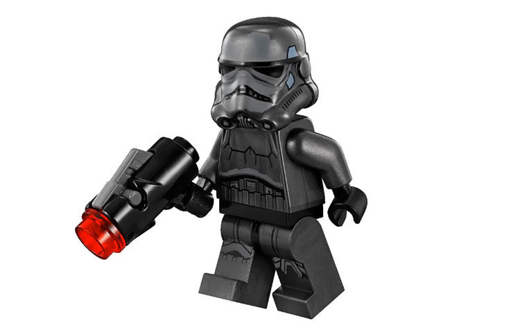 Minifigurine de Shadow Stormtrooper du set 75079 Shadow Troopers