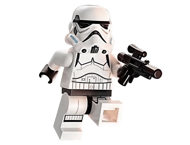 La minifigurine de Stormtrooper du set 75083 AT-DP