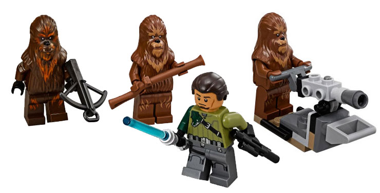 Les minifigurines du set 75084 Wookie Gunship