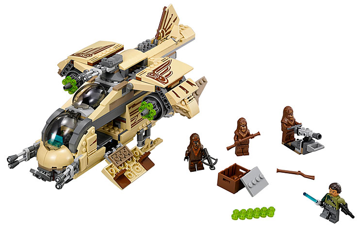 Le contenu du set 75084 Wookie Gunship