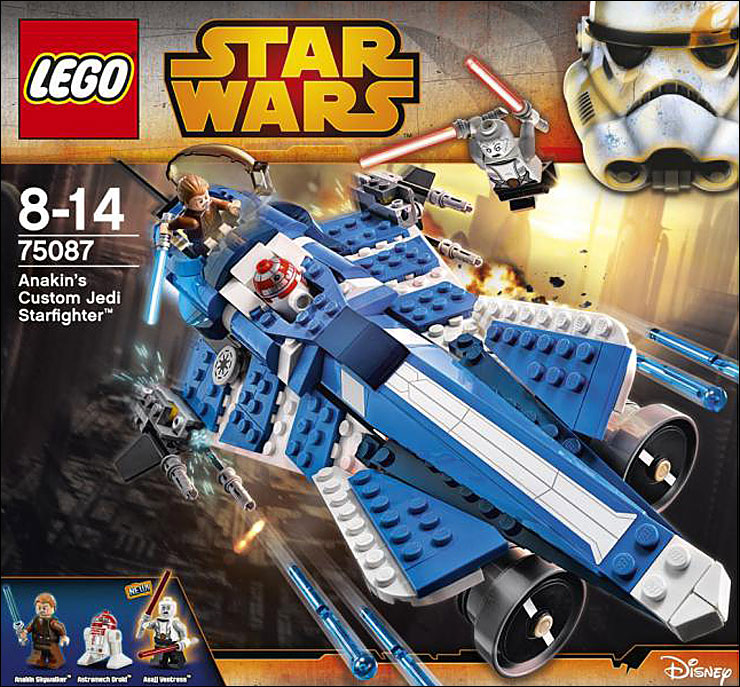 Illustration de la boîte du set 75087 Anakin's Custom Jedi Starfighter