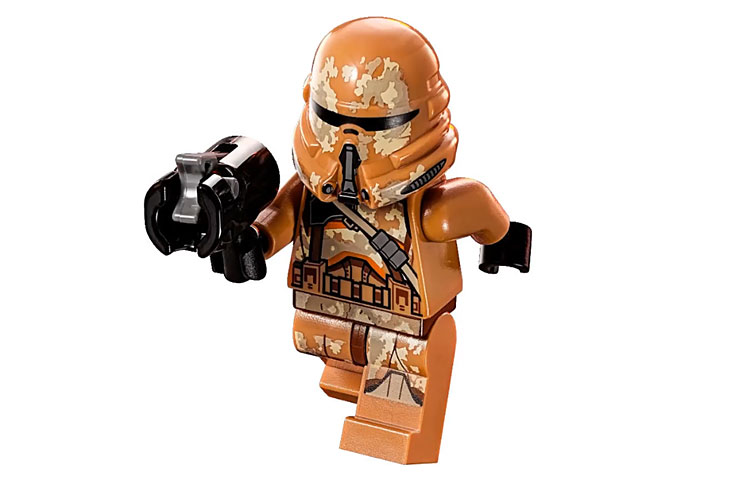 Minifigurine de Shadow Stormtrooper du set 75089 Geonosis Troopers