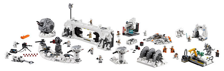 Le contenu du set 75098 Assault On Hoth Ultimate Collector Series