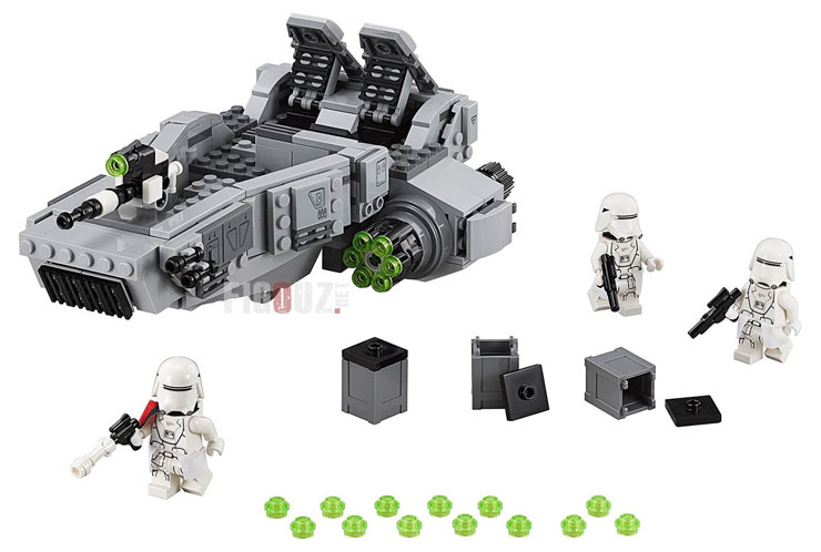 Le contenu du set 75100 First Order Snowspeeder