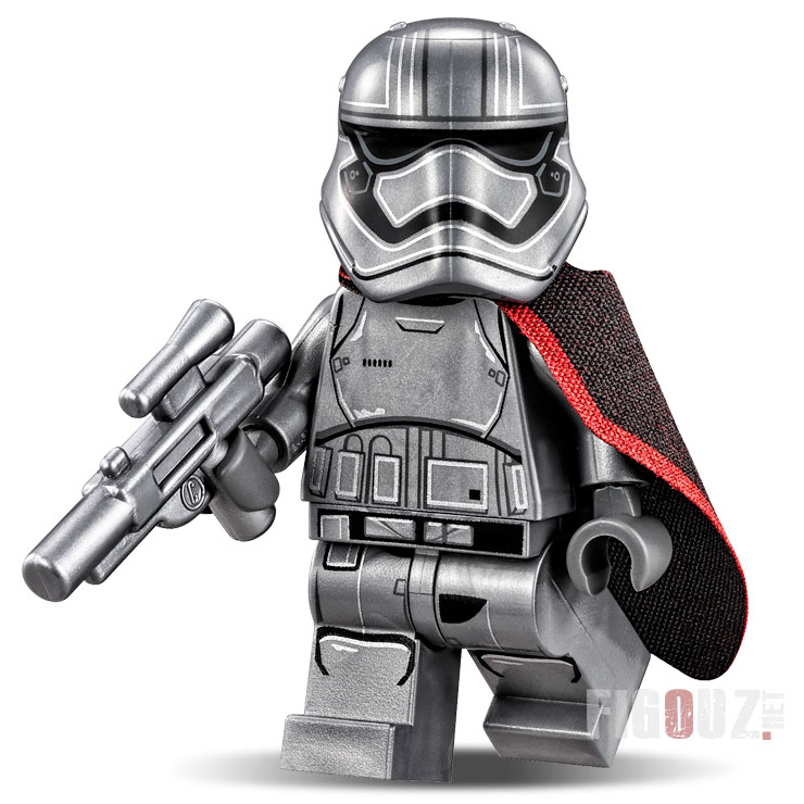 La minifigurine du Capitaine Phasma dans son armure argentée du set 75103