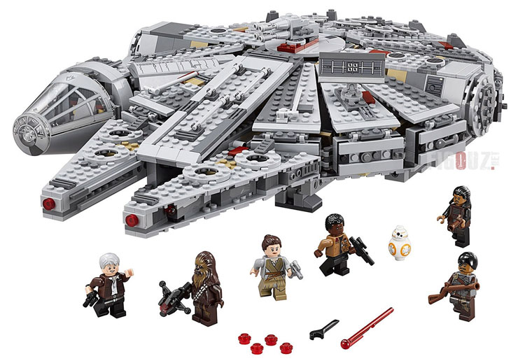 Le contenu du set 75105 Millenium Falcon