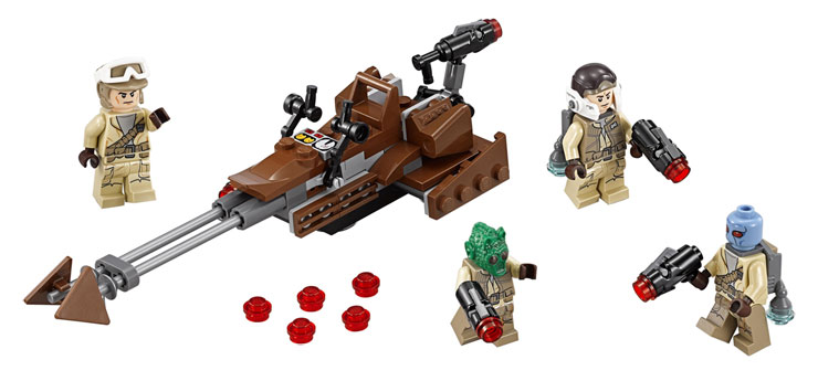 Contenu du 75133 Rebel Alliance Battle Pack - Set LEGO Star Wars Battlefront