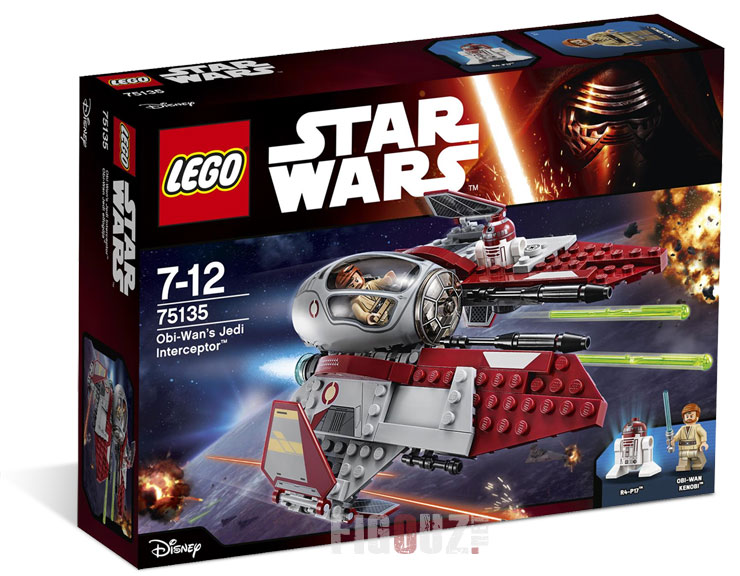 Boîte du 75135 Obi-Wan's Jedi Interceptor - Set LEGO Star Wars Saga Originale