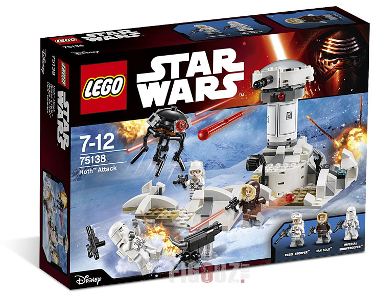 Boîte du 75138 Hoth Attack - Set LEGO Star Wars Saga Originale