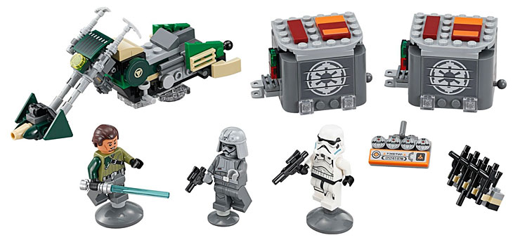 Contenu du 75141 Kanan Speeder Bike - Set LEGO Star Wars Rebels