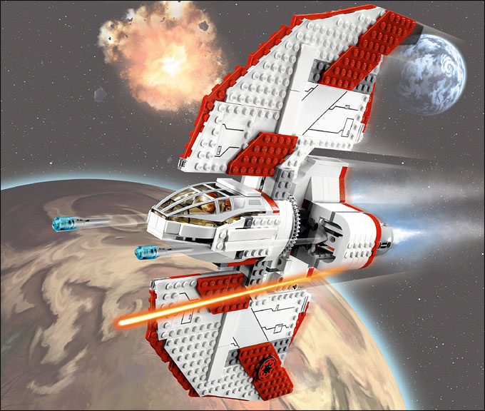 Scène illustrant le set 7931 T-6 Jedi Shuttle