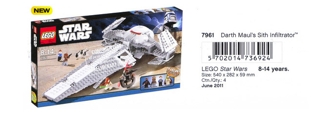 LEGO 7961 - Darth Maul's Sith Infiltrator