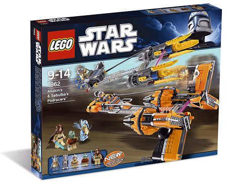 LEGO Star Wars 7962 - Anakin's & Sebulba's Podracer