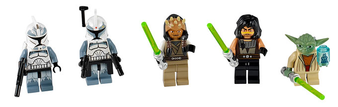 Les minifigurines du set LEGO 7964 Republic Frigate - Nouveauté LEGO Star Wars 2011