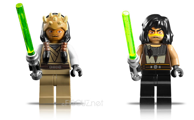 Les minifigurines de Eeth Koth & Quinlan Vos - LEGO 7964 Republic Frigate