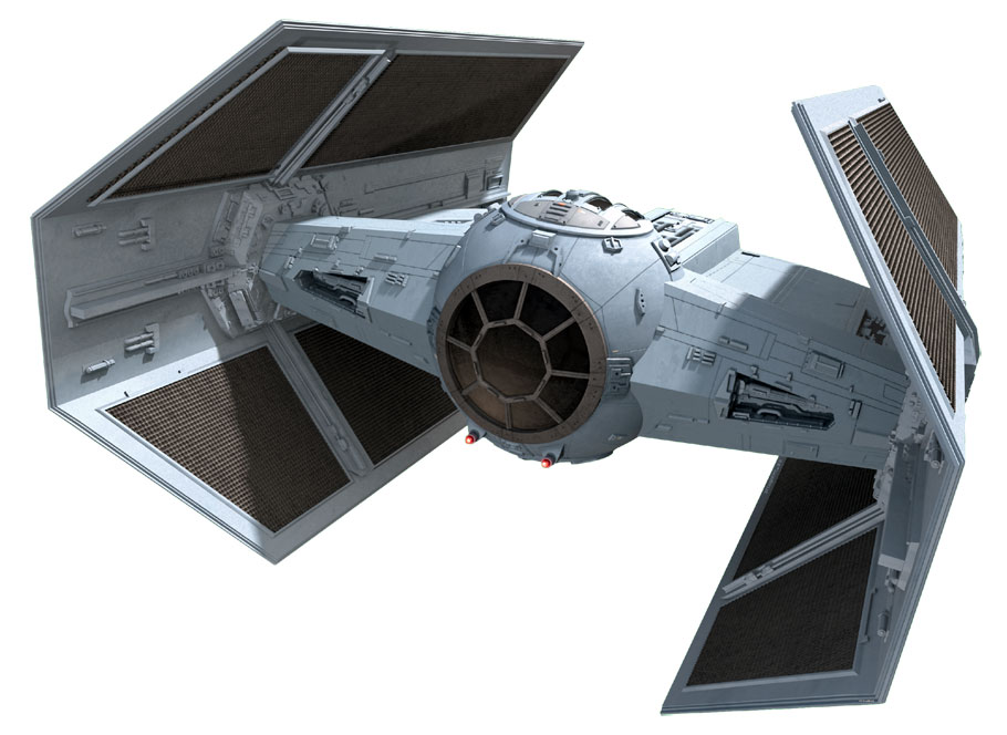 The TIE Advanced x1, also known as TIE/x1 or TIE Interceptor prototype