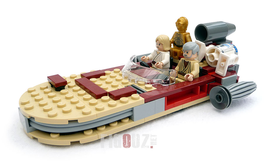 LEGO Luke's Landspeeder -  Le speeder de Luke Skywalker & Obiwan Kenobi sur Tatooine !