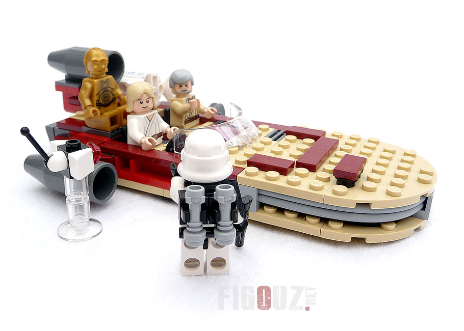 LEGO Luke's Landspeeder -  Le speeder de Luke Skywalker & Obiwan Kenobi sur Tatooine !