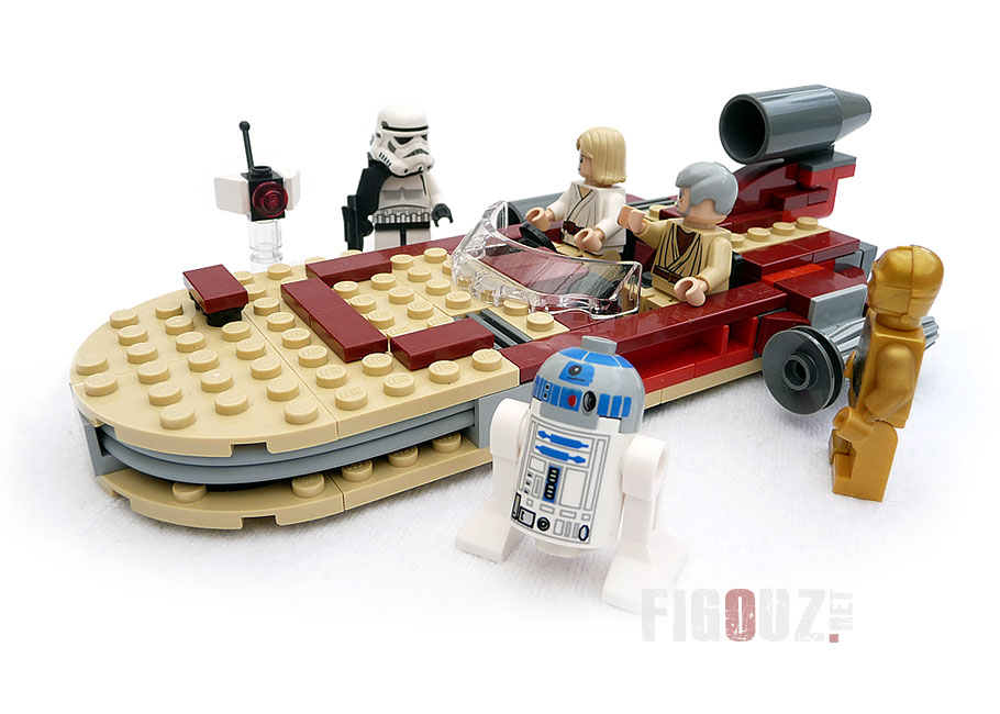 LEGO Luke's Landspeeder -  Le speeder de Luke Skywalker & Obiwan Kenobi sur Tatooine !