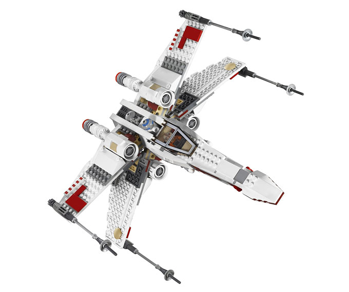 Vue du X-Wing du set 9493 X-Wing Starfighter