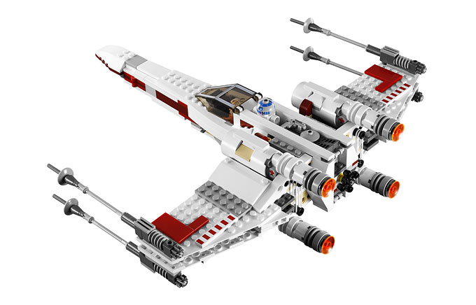 Vue du X-Wing du set 9493 X-Wing Starfighter