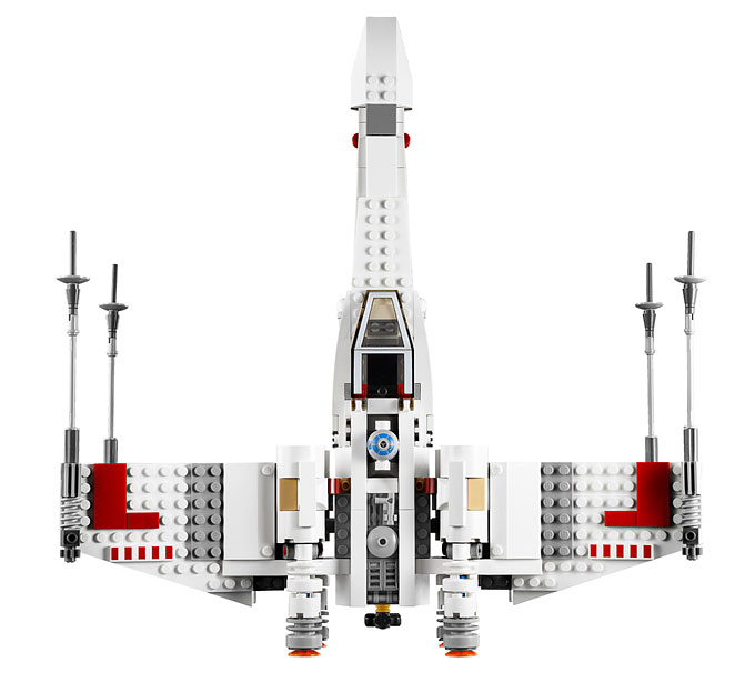 Vue du X-Wing du set 9493 X-Wing Starfighter