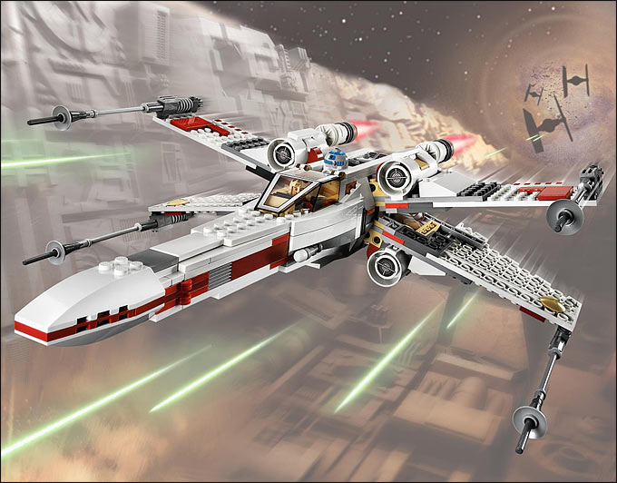 Scène illustrant le set 9493 X-Wing Starfighter