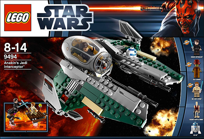 Le visuel de la Boîte du set 9494 Anakin's Jedi Interceptor