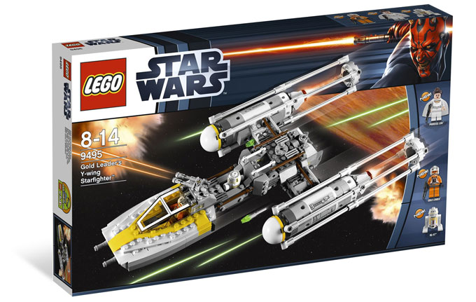 La boîte du set 9495 Gold Leader's Y-Wing Starfighter