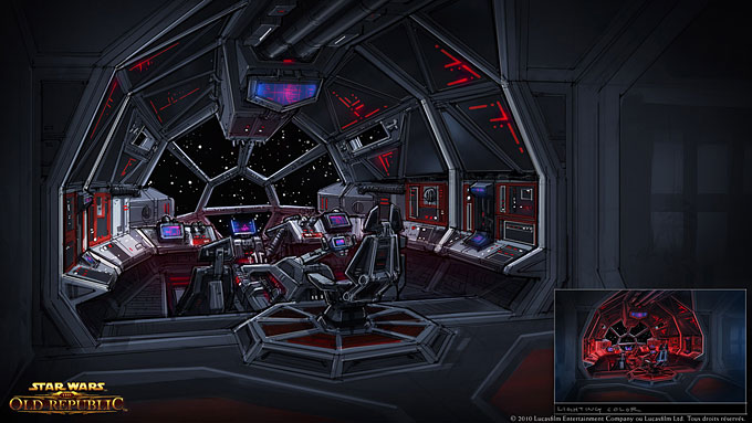 Sith Fury Class Interceptor - Le poste de pilotage