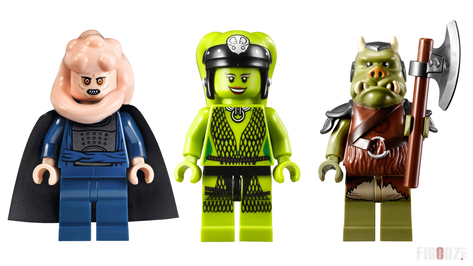LEGO 9516 Jabba's Palace - Les minifigurines de Bib Fortuna, Oola et d...