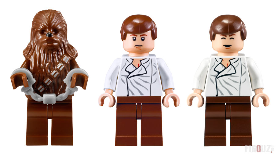 LEGO 9516 Jabba's Palace - Les minifigurines de Han Solo et Chewbacca