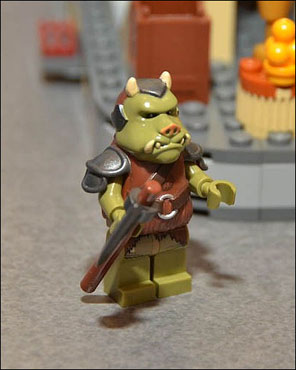 Minifigurine de garde Gamorréen du set LEGO 9516 Jabba's Palace