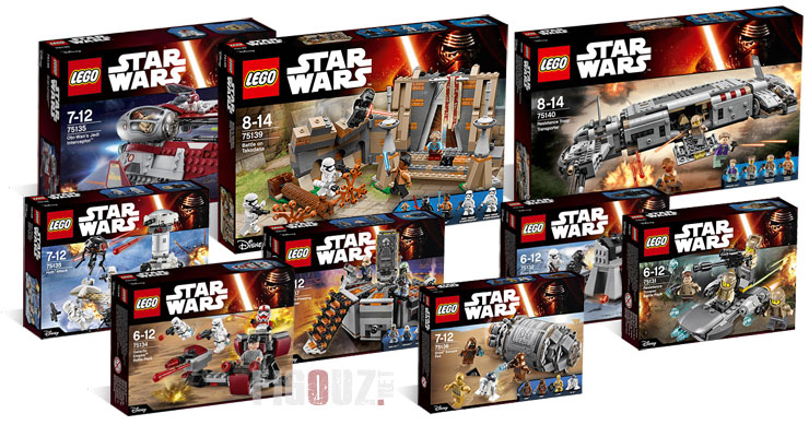 Les visuels haute définition des premiers sets de la gamme LEGO Star Wars de 2016