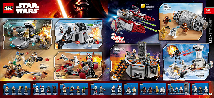 Les sets LEGO Star Wars qui paraîtront en janvier 2016
