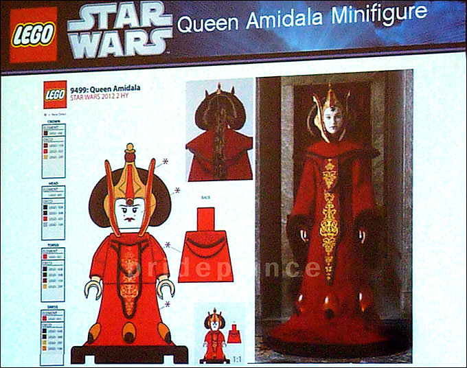 Preview de la minifigurine LEGO de la Reine Amidala