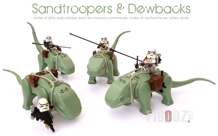 Mon escouade de Sandtroopers sur Dewbacks !