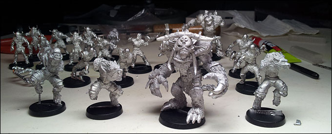 Snow Troll et les Loups Garous Willy Miniatures