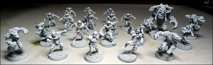 Assemblage et préparation des CHNORD Raiders - Équipe Blood Bowl