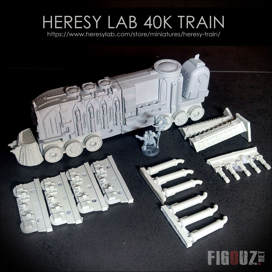 WH40K Mechanicum Armored Train - Tirage résine HeresyLab 2018