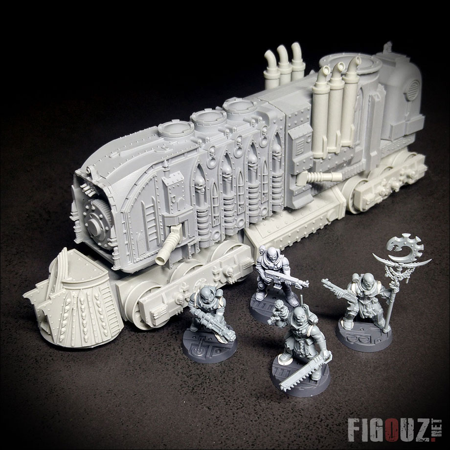 WH40K Mechanicum Armored Train - Tirage résine HeresyLab 2018