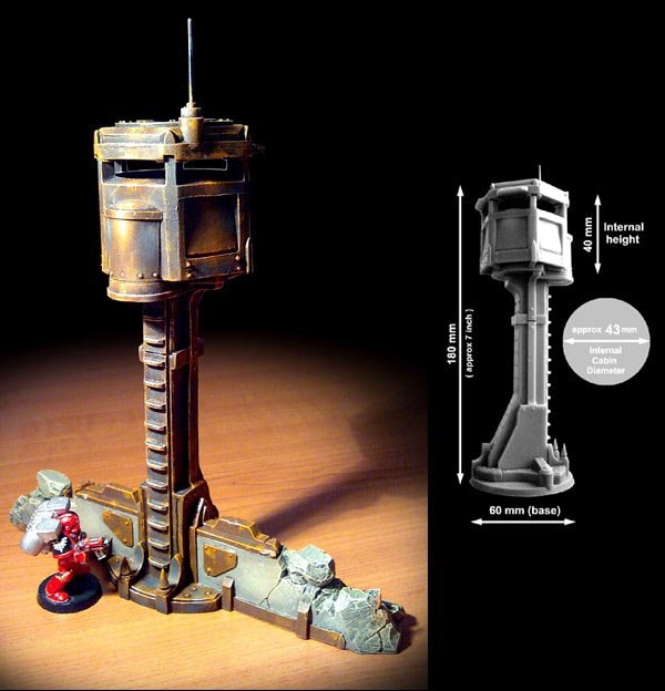 Vues du kit Armoured Watch Tower