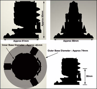 Vues du kit du missile launcher Catalyst