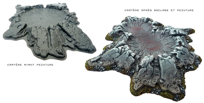 Découvrez comment peindre et socler vos décors de cratères !