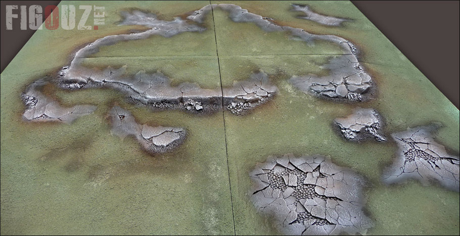 Texture et peinture de la table de jeu modulaire Realm Of Battle Citadel / Games Workshop