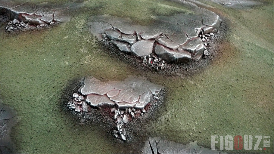 Texture et peinture de la table de jeu modulaire Realm Of Battle Citadel / Games Workshop