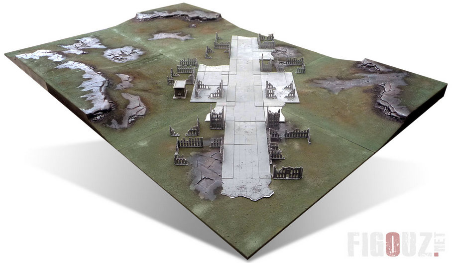 Texture et peinture de la table de jeu modulaire Realm Of Battle Citadel / Games Workshop